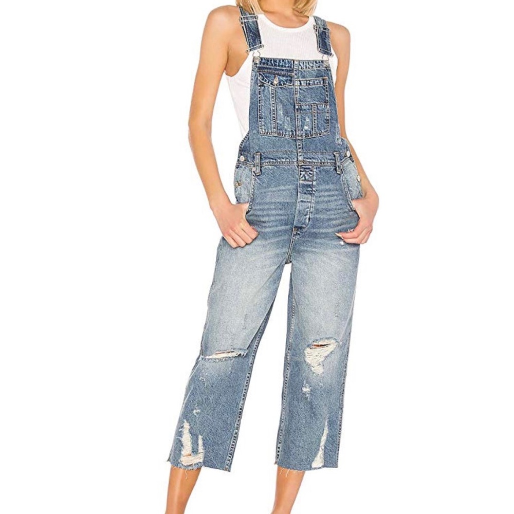 NWT Free People Boyfriend Fit Overalls